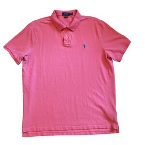 Polo Ralph Lauren Shirt Mens Size XL Pink Classic Fit Polo Short Sleeve Pullover